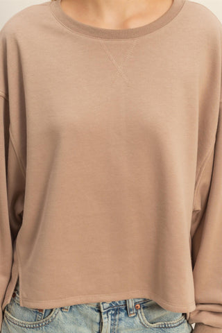 Soft Focus Crewneck | Taupe
