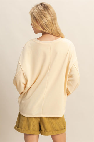 Soft Focus Crewneck | Cream