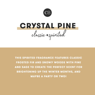 Crystal Pine Glimmer Petite 8oz Candle | Capri Blue
