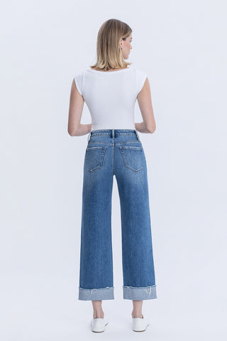 Harlow Cuffed Slim Wide Jean