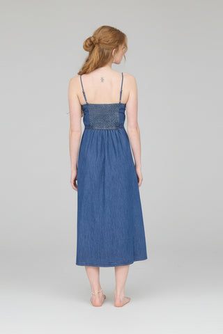 Summer Letters Denim Midi Dress