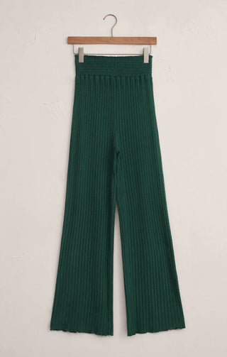 Dawn Smocked Ribbed Pant | Mistletoe