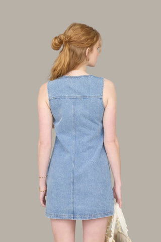 Hamptons Button Front Denim Dress