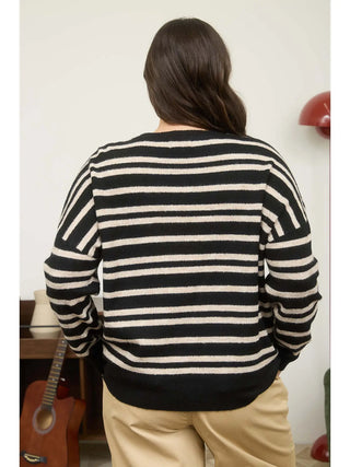 Mariner’s Moon Striped Sweater | Plus Size
