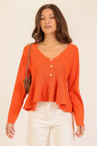 Seville Sunset Peplum Cardigan