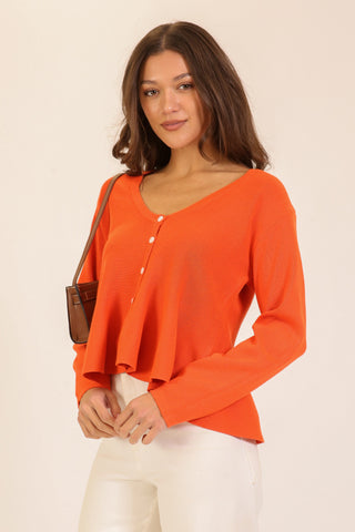 Seville Sunset Peplum Cardigan