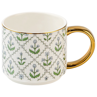 Floral Quilt 14oz Coffee Mug