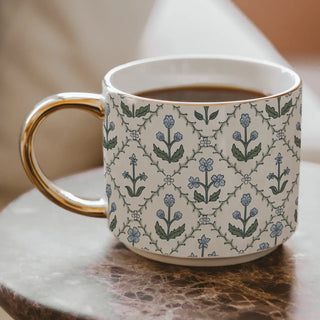 Floral Quilt 14oz Coffee Mug
