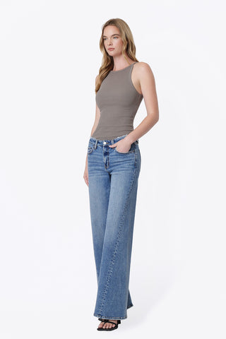 Blaine Twisted Wide Leg Jeans