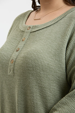 Forest Breeze Plus Size Knit Top