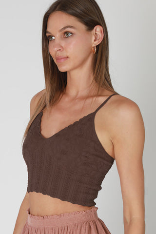 Clara Lace Bralette | French Roast