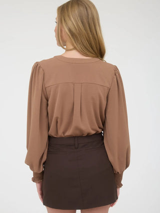 Chestnut Lane Necktie Blouse