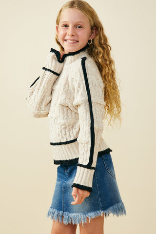 Girls Poppy Knit Sweater