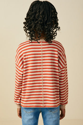Girls Maren Striped Sweater