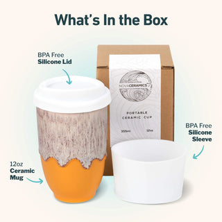 Grapefruit Ceramic Travel Mug | 12oz