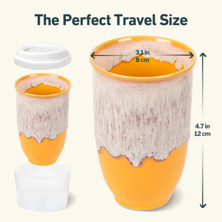 Grapefruit Ceramic Travel Mug | 12oz