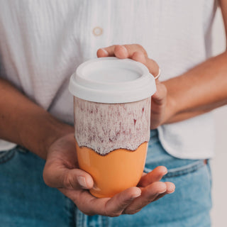 Grapefruit Ceramic Travel Mug | 12oz