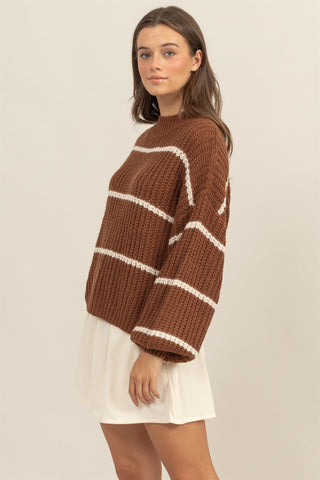 Hazelnut Stripe Sweater