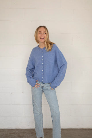 Hudson Cardigan | Dusty Blue