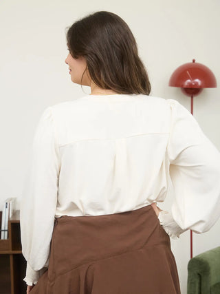 Chestnut Lane Necktie Blouse | Plus Size