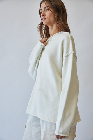 Soft Seams Inside-Out Sweater