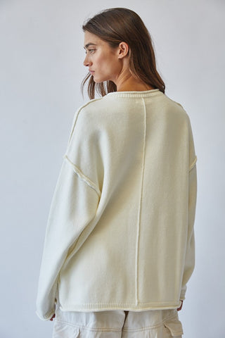 Soft Seams Inside-Out Sweater