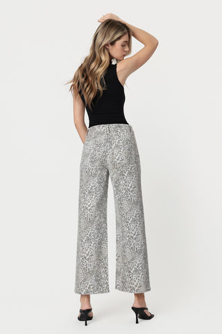 Blaire Leopard Baggy Jeans