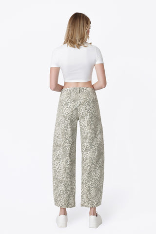 Campbell Leopard Barrel Jeans