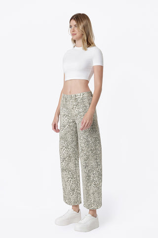 Campbell Leopard Barrel Jeans