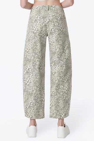 Campbell Leopard Barrel Jeans