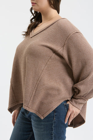 Maple Drift Plus Size Knit Top