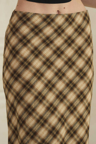 Hadleigh Plaid Midi Skirt