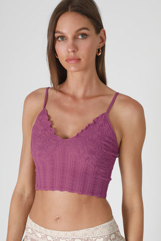 Clara Lace Bralette | Mulberry