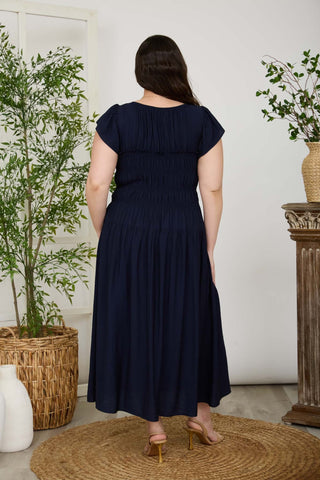 Midnight Stroll Midi Dress | Plus Size