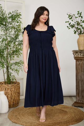 Midnight Stroll Midi Dress | Plus Size