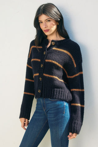 Nora Striped Cardigan