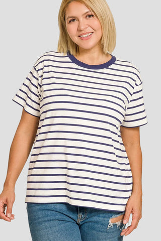 Plus Size Maren Striped Tee