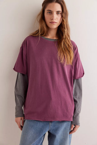 Nina Tee - Maroon | Free People