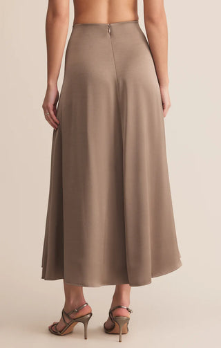 Northpointe Satin Midi Skirt