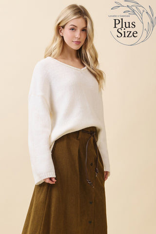 Clara Chunky Pullover Sweater | Plus Size