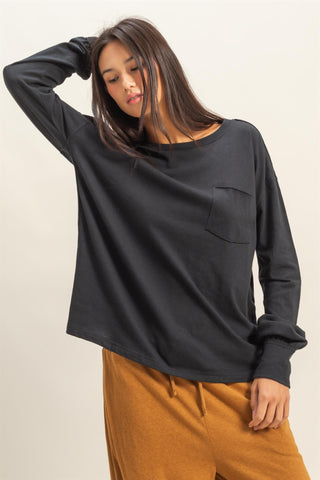 Lived In Pocket Tee | Black
