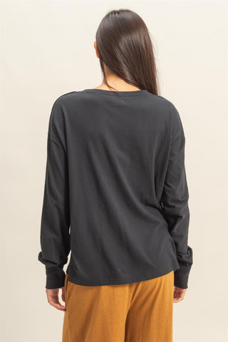 Lived In Pocket Tee | Black