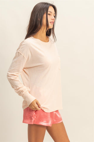 Lived In Pocket Tee | Dusty Pink