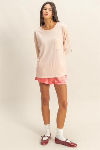 Lived In Pocket Tee | Dusty Pink