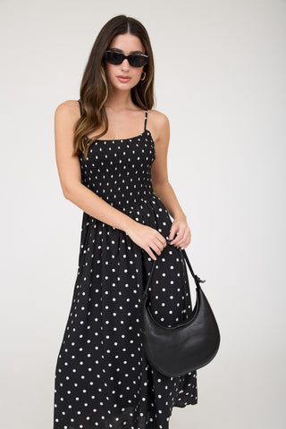 Noelle Polka Dot Midi Dress