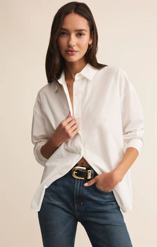 Elevated Poplin Button Up