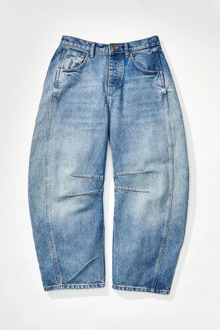 Free People Good Luck Mid-Rise Barrel Jeans