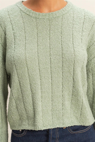 Lennox Ribbed Sweater | Sage