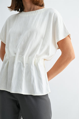 Sienna Structured Blouse | Ivory