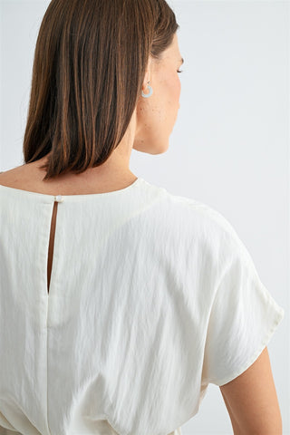 Sienna Structured Blouse | Ivory